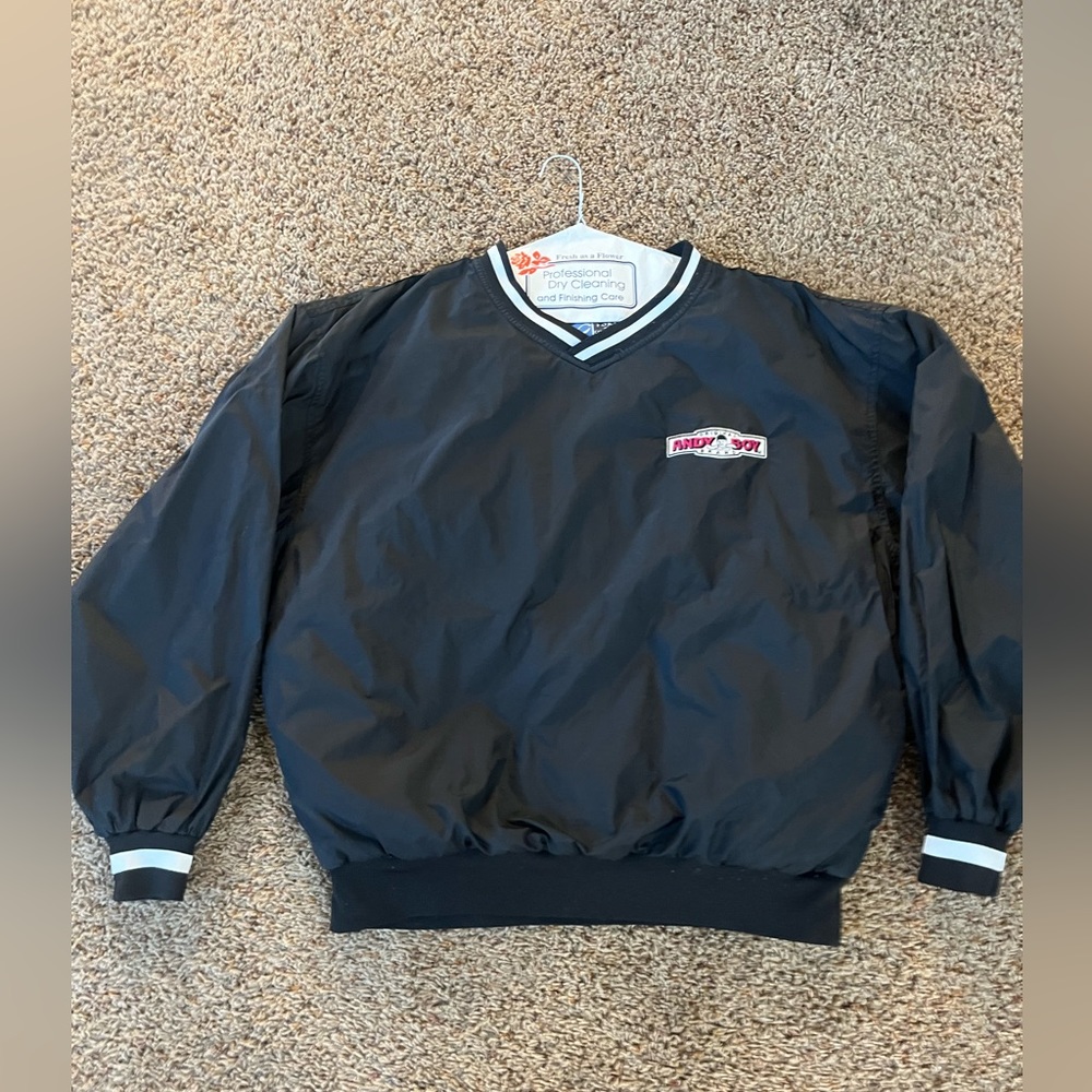 Like new. Lined nylon pullover jacket